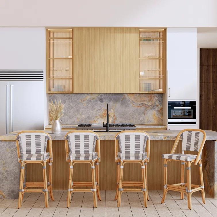 Birch Lane™ Euporie Woven Bar Stool