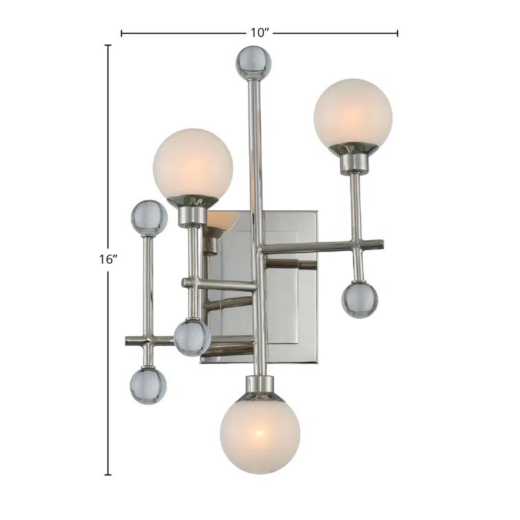 Mercer Steel Armed Sconce