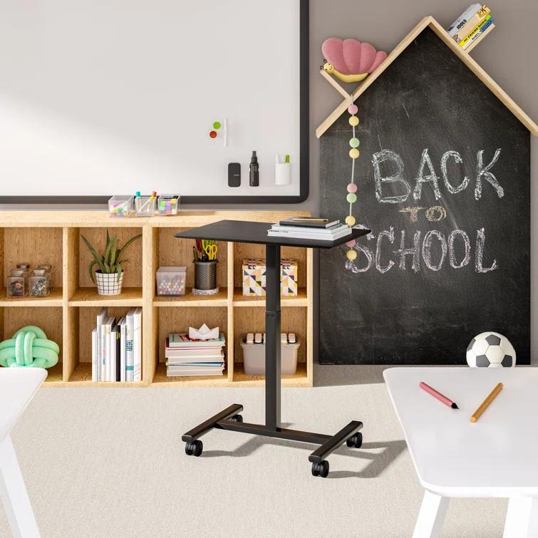 airLIFT® 25.6" Adjustable Height Mobile Rolling Laptop Cart Desk