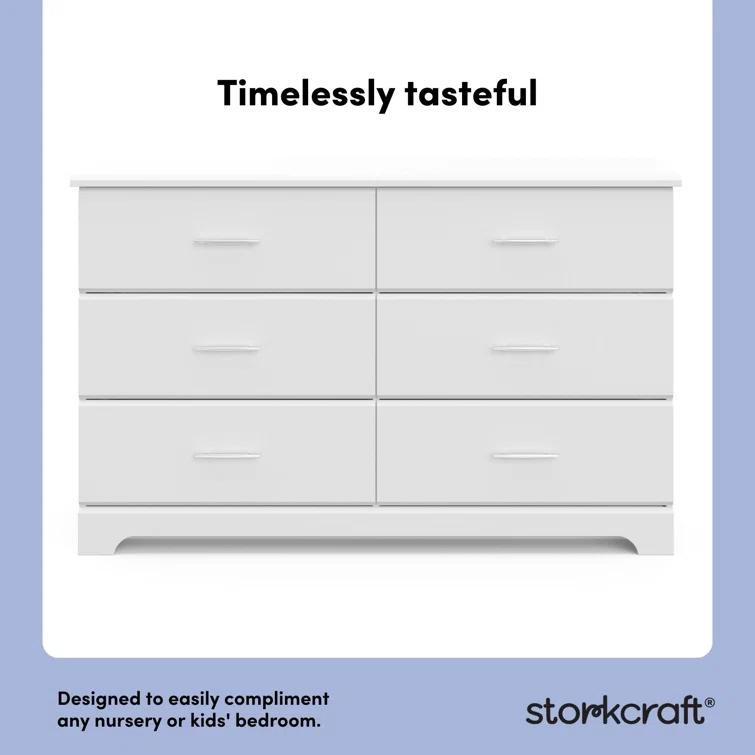 Brookside 6 Drawer Double Dresser