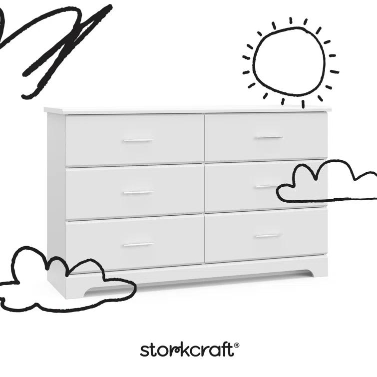 Brookside 6 Drawer Double Dresser