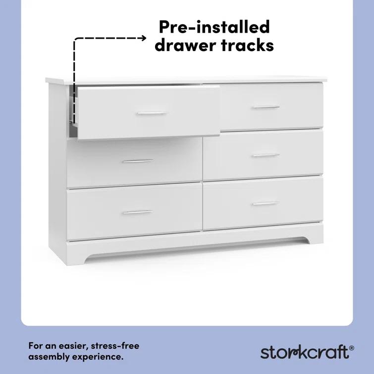 Brookside 6 Drawer Double Dresser