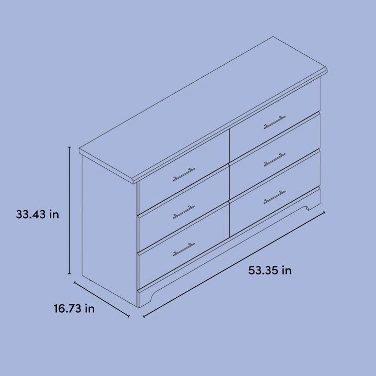 Brookside 6 Drawer Double Dresser