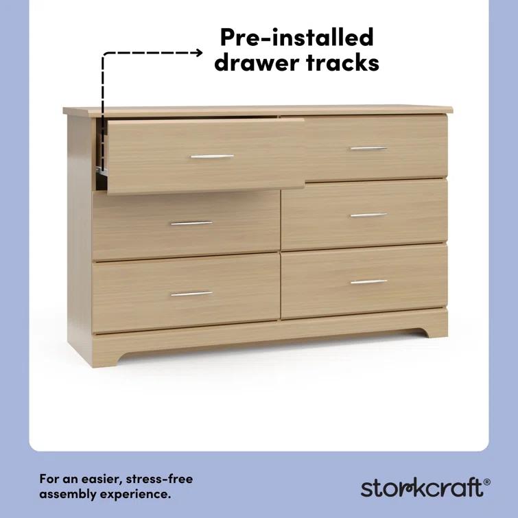 Brookside 6 Drawer Double Dresser