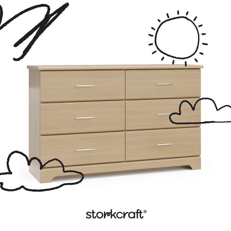 Brookside 6 Drawer Double Dresser