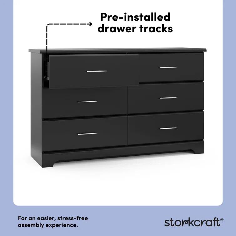 Brookside 6 Drawer Double Dresser