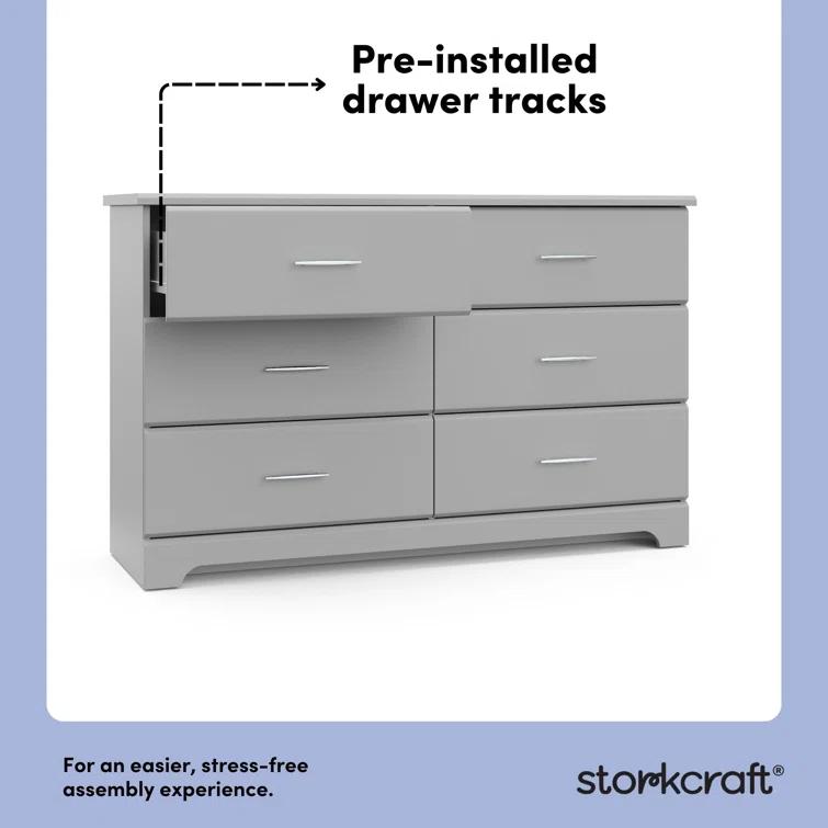 Brookside 6 Drawer Double Dresser