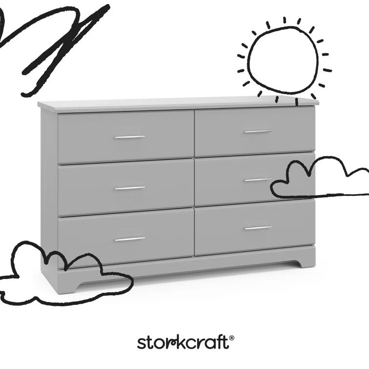 Brookside 6 Drawer Double Dresser
