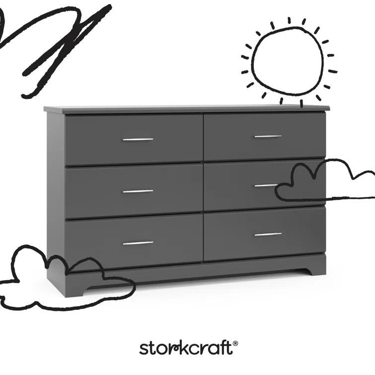 Brookside 6 Drawer Double Dresser