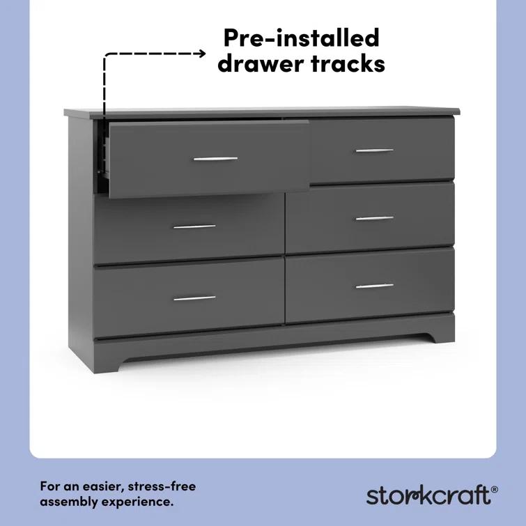 Brookside 6 Drawer Double Dresser
