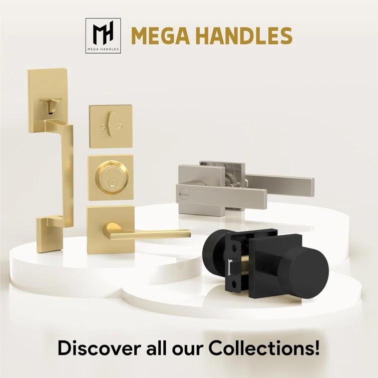 Mega Handles Schein Door Lever for Closet and French Doors I Non-Turning Screws Included
