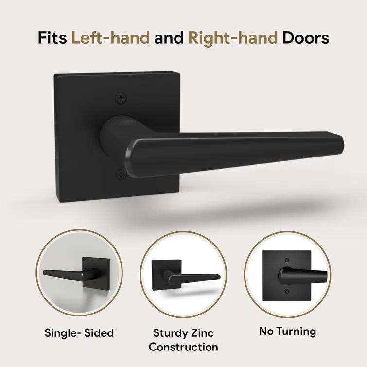 Mega Handles Schein Door Lever for Closet and French Doors I Non-Turning Screws Included