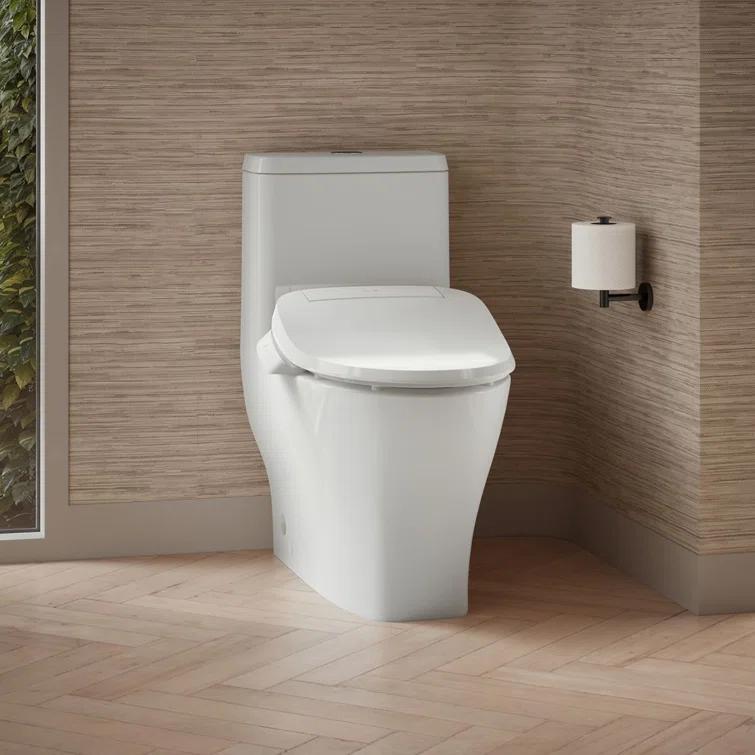 Kohler Spacity One-Piece Compact Elongated Toilet With Skirted Trapway, 1.28 Gpf K28020-0