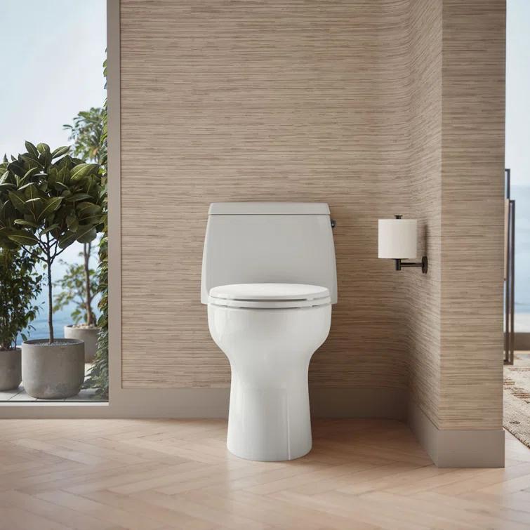 Santa Rosa One-Piece Compact Elongated 1.6 Gpf Toilet With Revolution 360 Swirl Flushing Technology