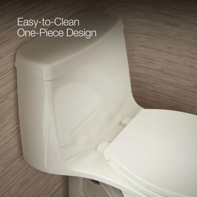Santa Rosa Comfort Height One-Piece Compact Elongated 1.28 Gpf Toilet With Revolution 360 Swirl Flushing Technology
