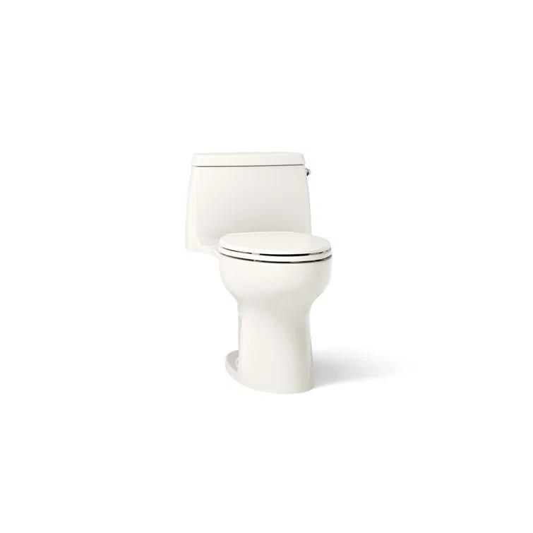 Santa Rosa Comfort Height One-Piece Compact Elongated 1.28 Gpf Toilet With Revolution 360 Swirl Flushing Technology