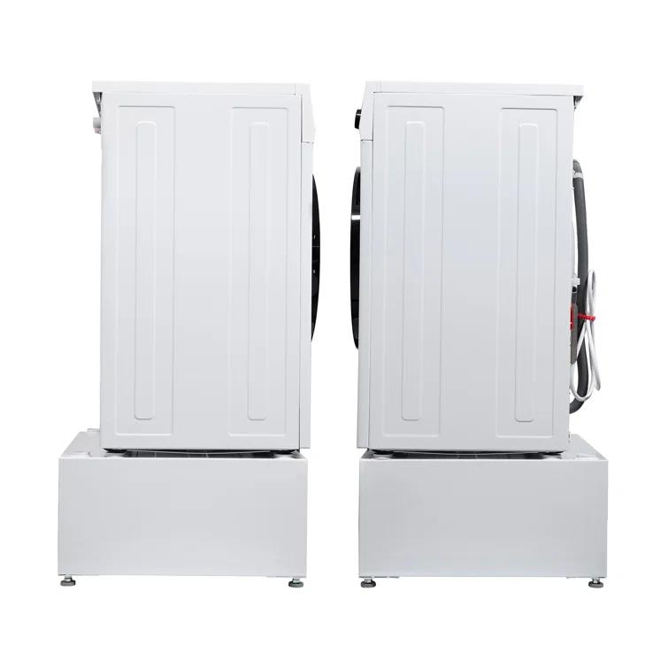 Equator Advanced Appliances Equator All-in-one Washer Dryer Ventless FULLY BUILTIN 0-CLEARANCE 1.62cf/15lbs 110V 1400RPM + Pedestal EZ 4700 C + PDL 4455 White