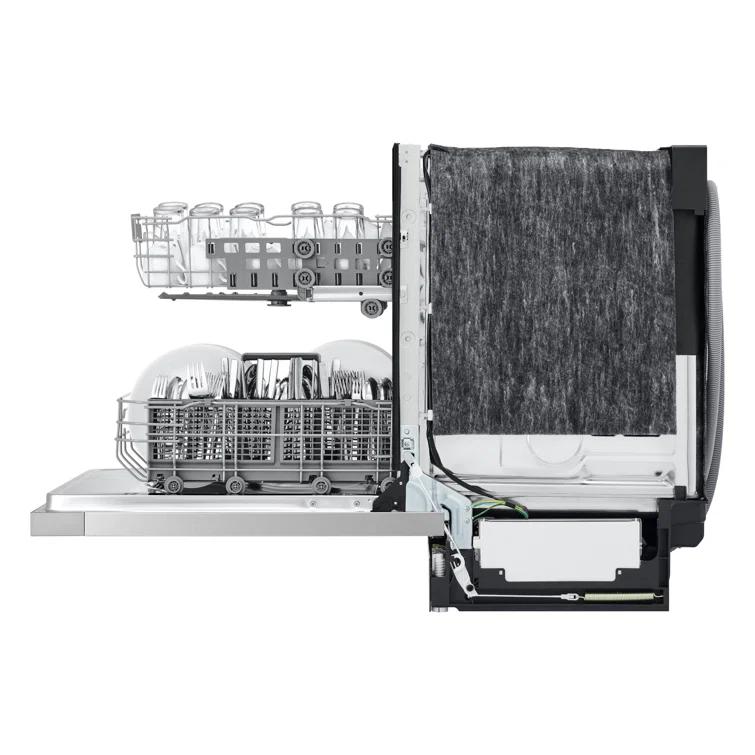 24-inch Wide QuadWash Front Control Dishwasher - Stainless Steel