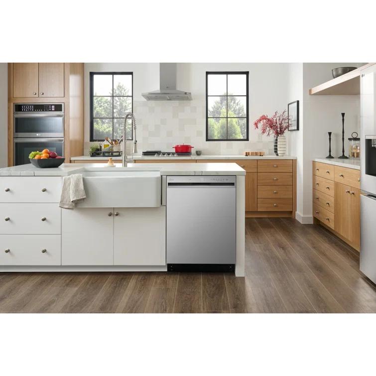 24-inch Wide QuadWash Front Control Dishwasher - Stainless Steel