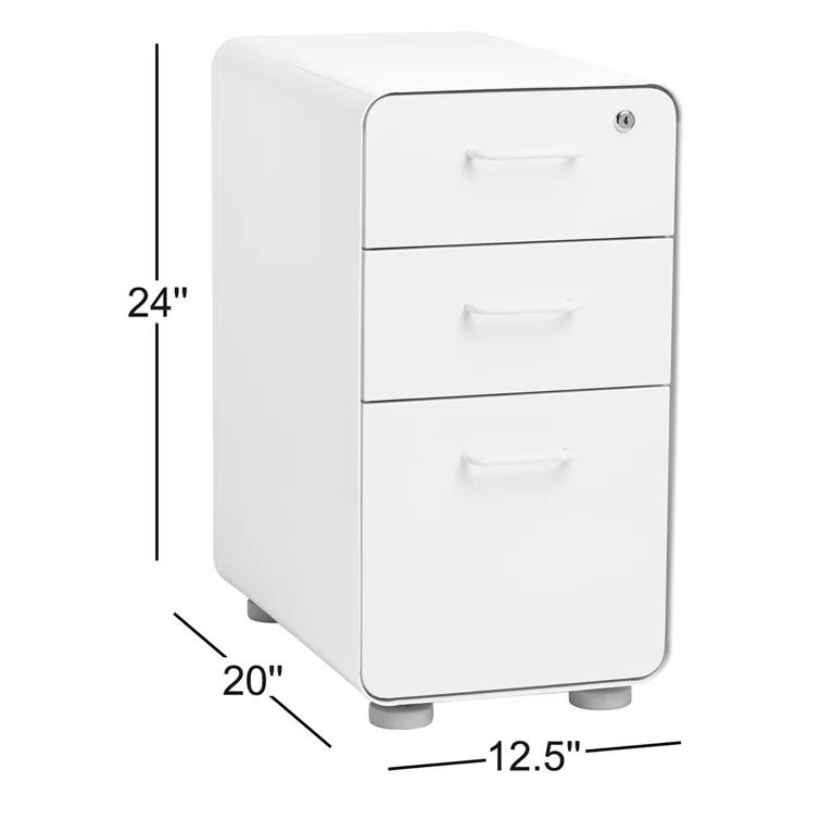 Slim Stow 3 - Drawer Vertical File Cabinet