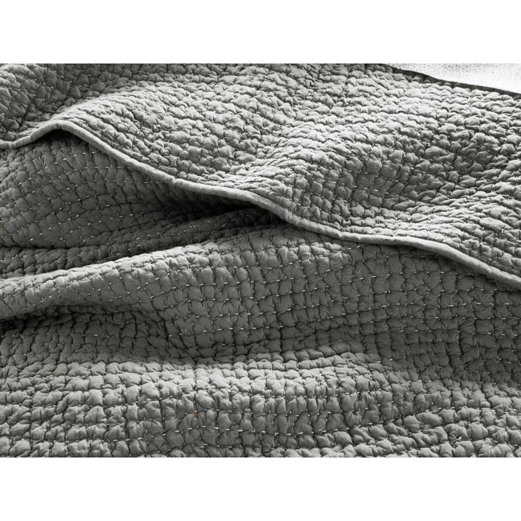 Slate Organic Cotton Twin Quilt