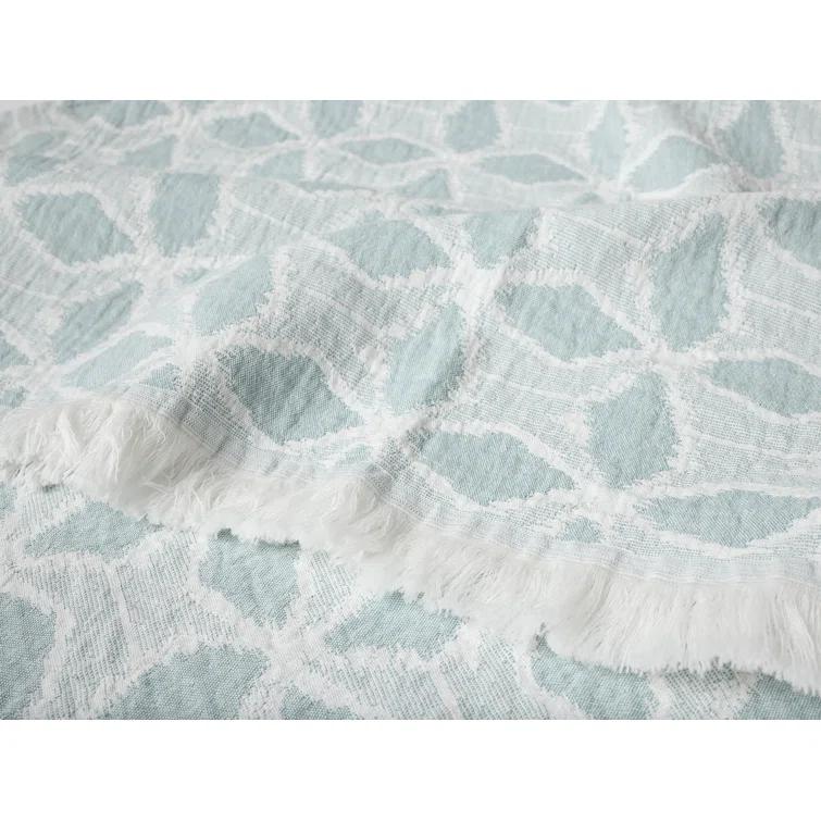 Coyuchi Palomar Organic Jacquard Throw Blanket