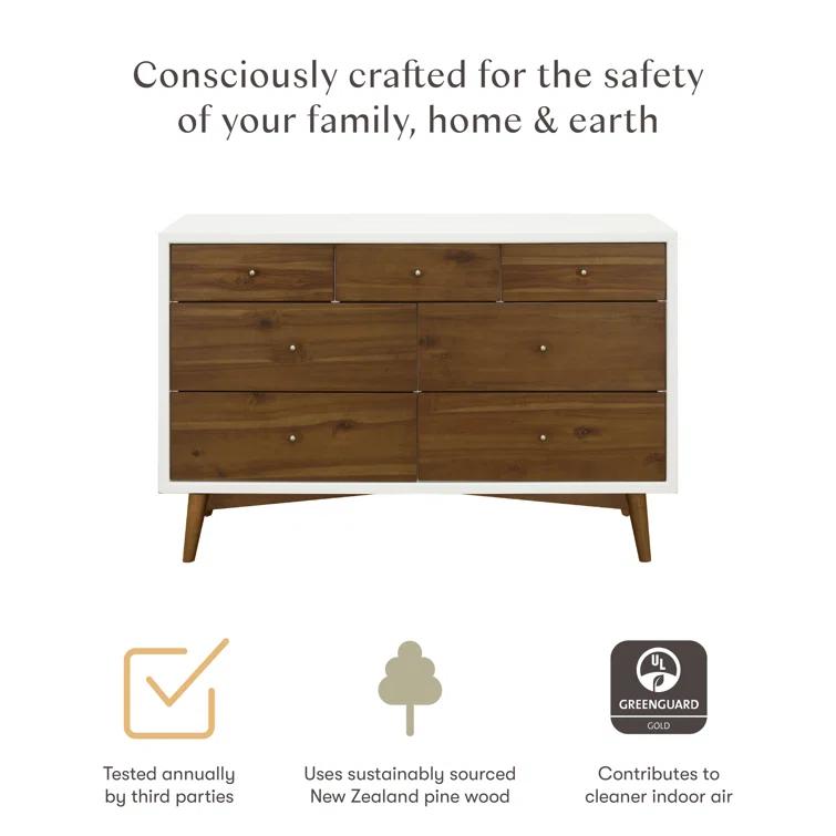 Palma 7 Drawer 53" W Double Dresser