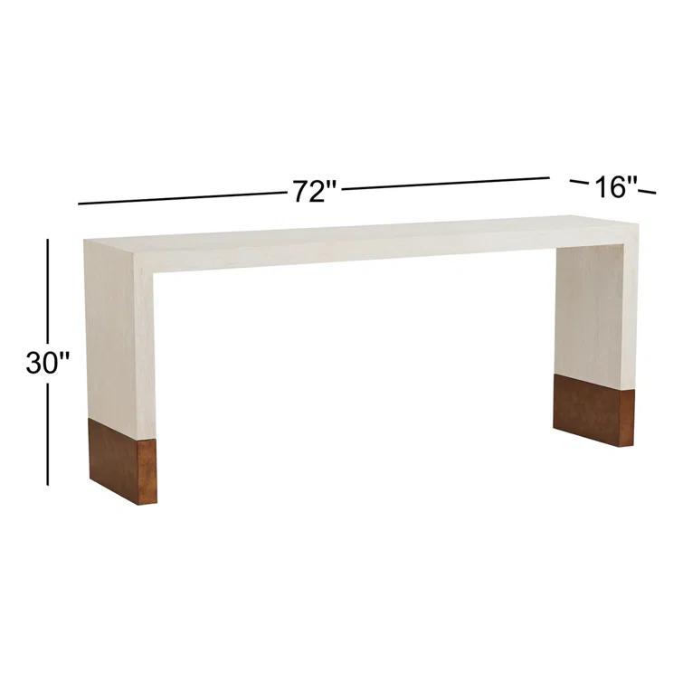 Carmel 72'' Solid Wood Top Console Table