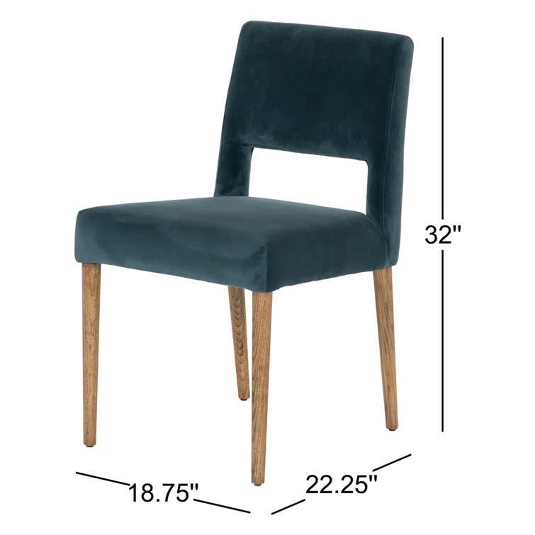 Ninette Dining Chair - Teal Velvet
