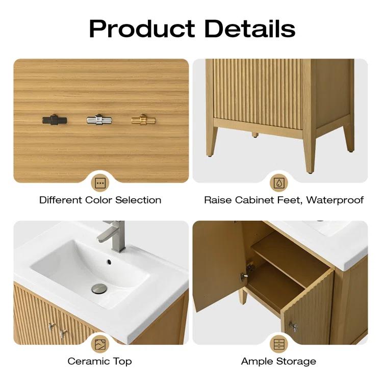 30" Single Bathroom Vanity Set