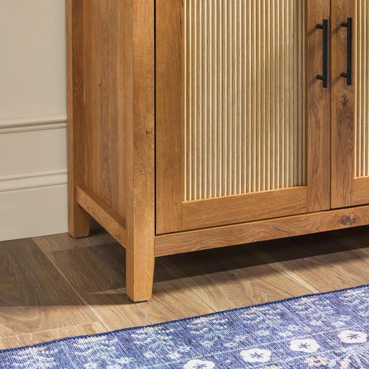 Eilisha Modern Reeded Sideboard with Arched Doors