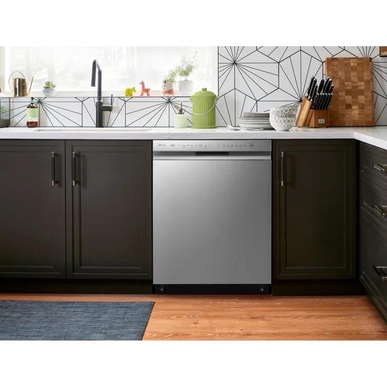 LG LG 24 in. PrintProof Stainless Steel Front Control Dishwasher with QuadWash, 3rd Rack & Dynamic Dry, 48 dBA LDFN4542S