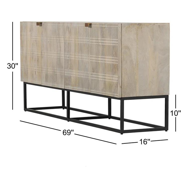 Kelby 69'' W Solid Wood Buffet