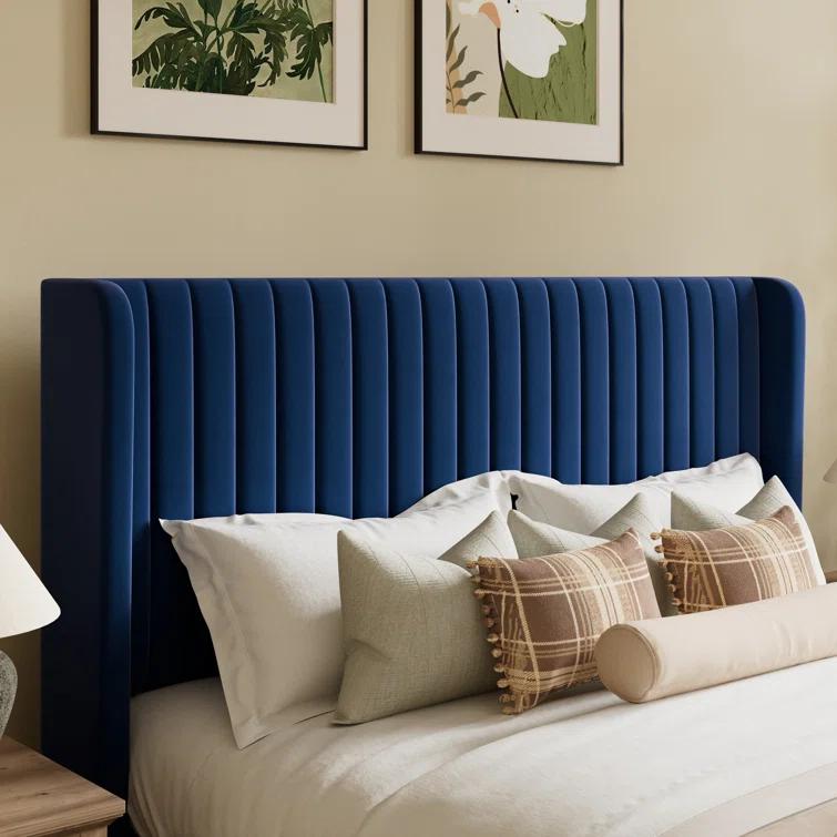 Candler Upholstered Platform Bed with Wingback