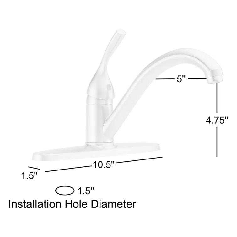 Classic Standard Single Handle Kitchen Faucet