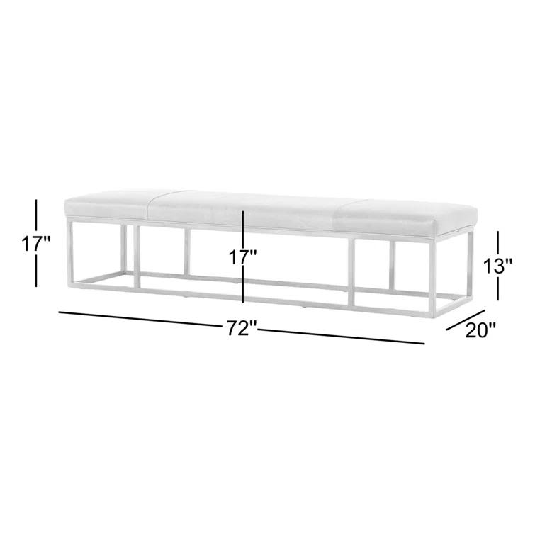 Kabina Leather Bench