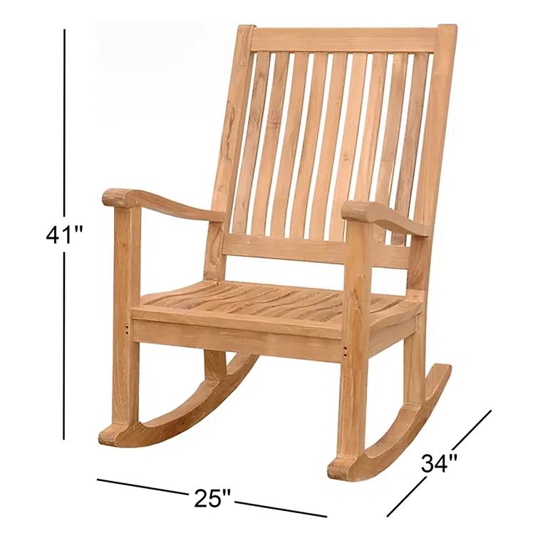 Del-Amo Teak Rocking Chair
