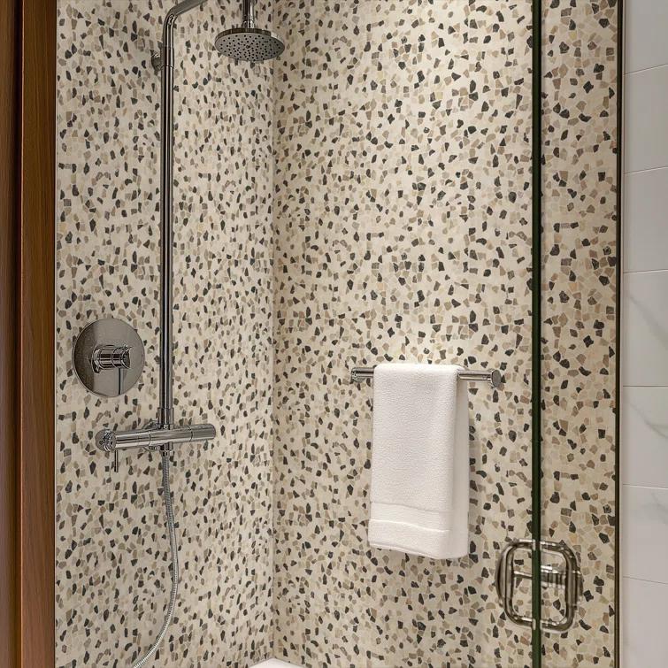 Ackland 12" x 12" Natural Stone Pebbles/Rocks Mosaic Floor & Wall Tile