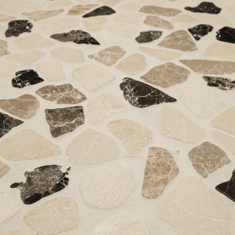 Ackland 12" x 12" Natural Stone Pebbles/Rocks Mosaic Floor & Wall Tile