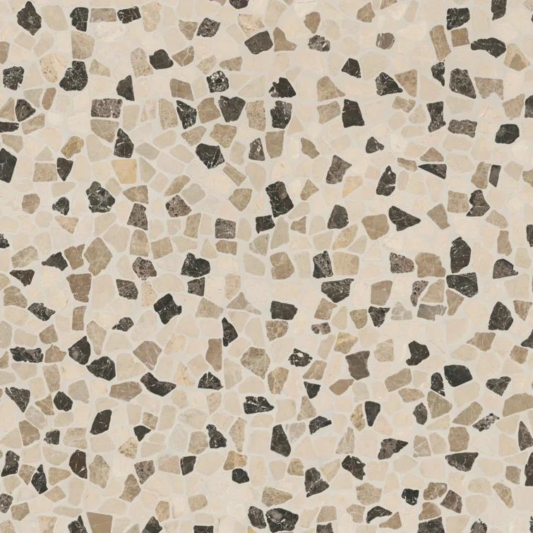 Ackland 12" x 12" Natural Stone Pebbles/Rocks Mosaic Floor & Wall Tile