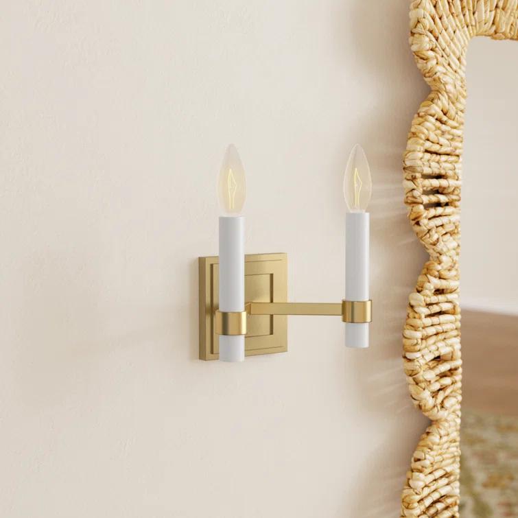 Annabel Steel Candle Wall Light