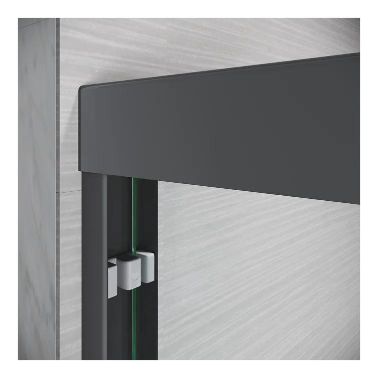 LOONGFIELD Sliding Shower Glass Door 56-60 In. W X 72 In. H, Adjustable Semi Frameless Shower Door, Certified Thick Clear Clear Tempered Glass, 304 Stainless Steel Handles ASTARQ-W2269P144324