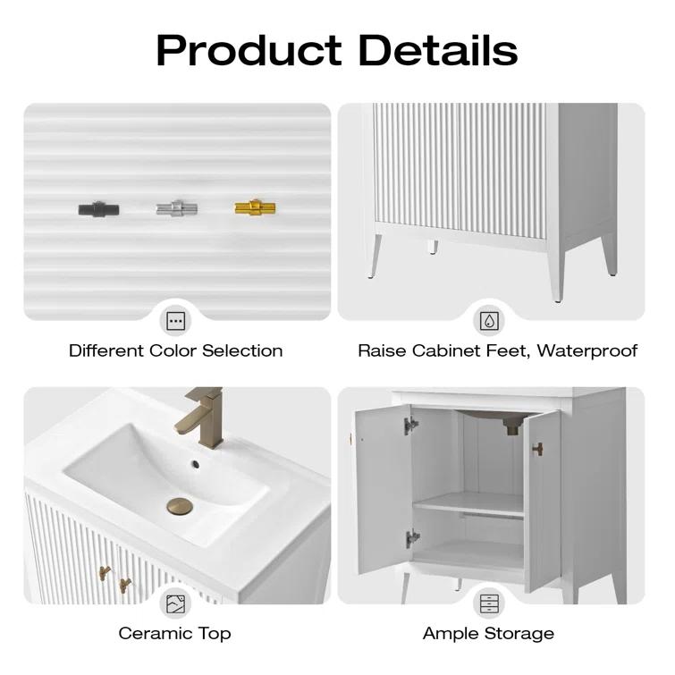 30" Single Bathroom Vanity Set