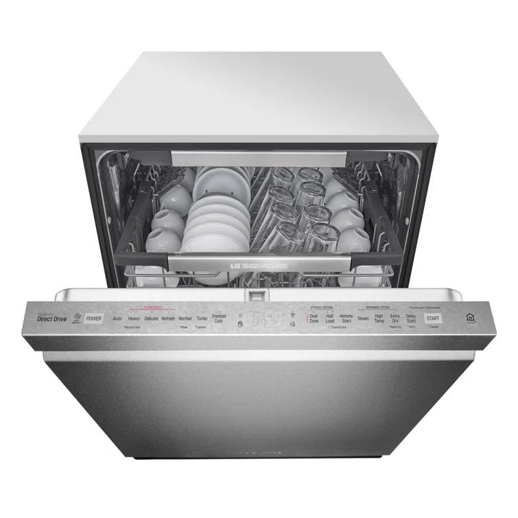 LG LG Smart Top Control Dishwasher with 1-Hour Wash & Dry, QuadWash® Pro, TrueSteam ®and Dynamic Heat Dry LDTH7972S