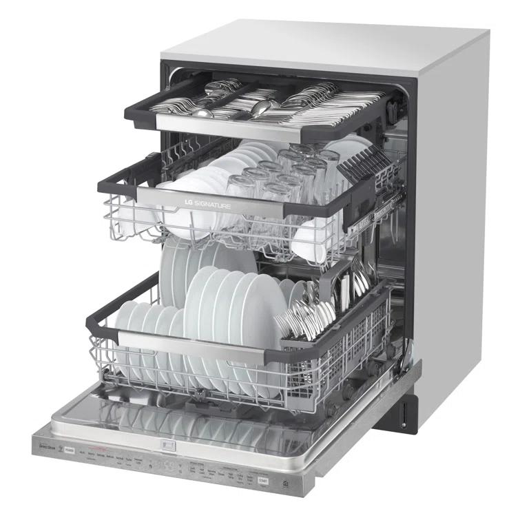 LG LG Smart Top Control Dishwasher with 1-Hour Wash & Dry, QuadWash® Pro, TrueSteam ®and Dynamic Heat Dry LDTH7972S