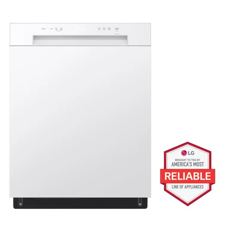 Front Control Dishwasher with LoDecibel Operation and Dynamic Dry