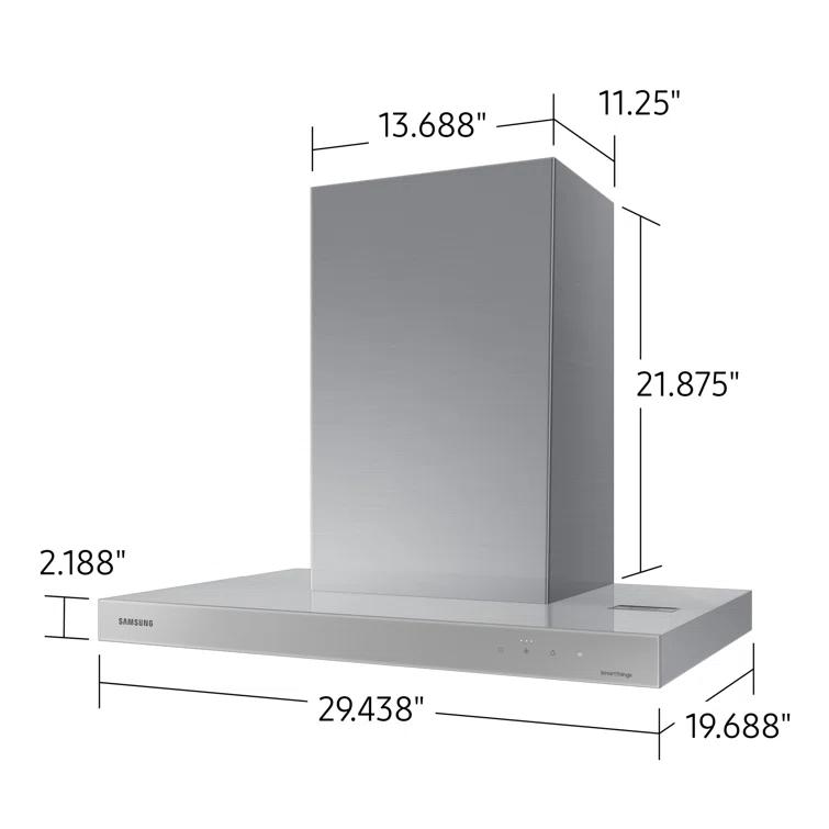 Samsung 30" Bespoke Smart Wall Mount Hood NK30CB600WCGAA