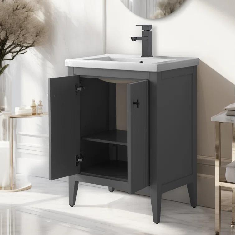 24" Single Bathroom Vanity Set