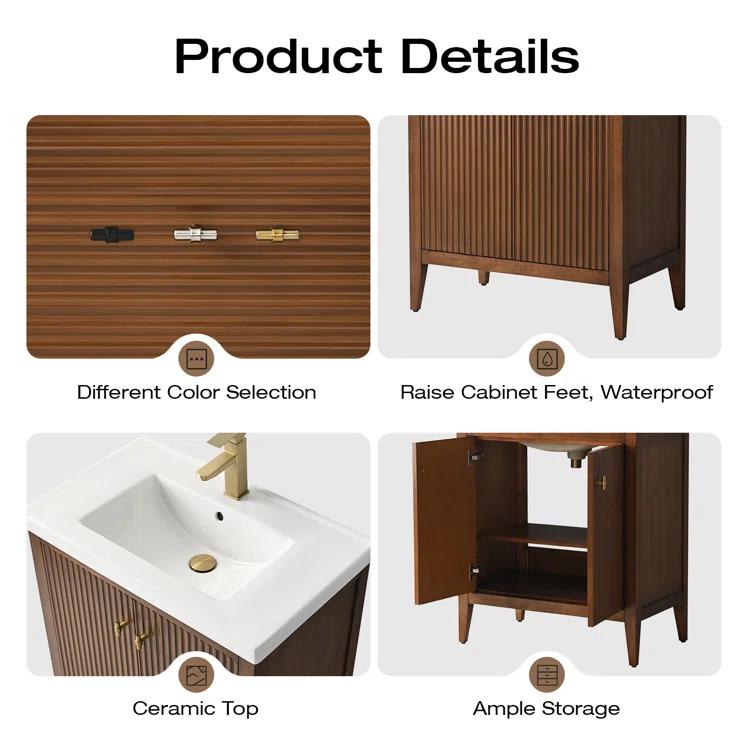 30" Single Bathroom Vanity Set
