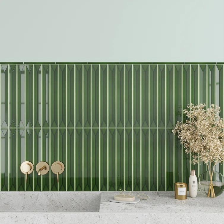 Apollo Tile Horizonte 2 X 16 In. Glossy Ceramic Deco Subway Wall Tile (10.76 Sq Ft/Case) - 50 Pack